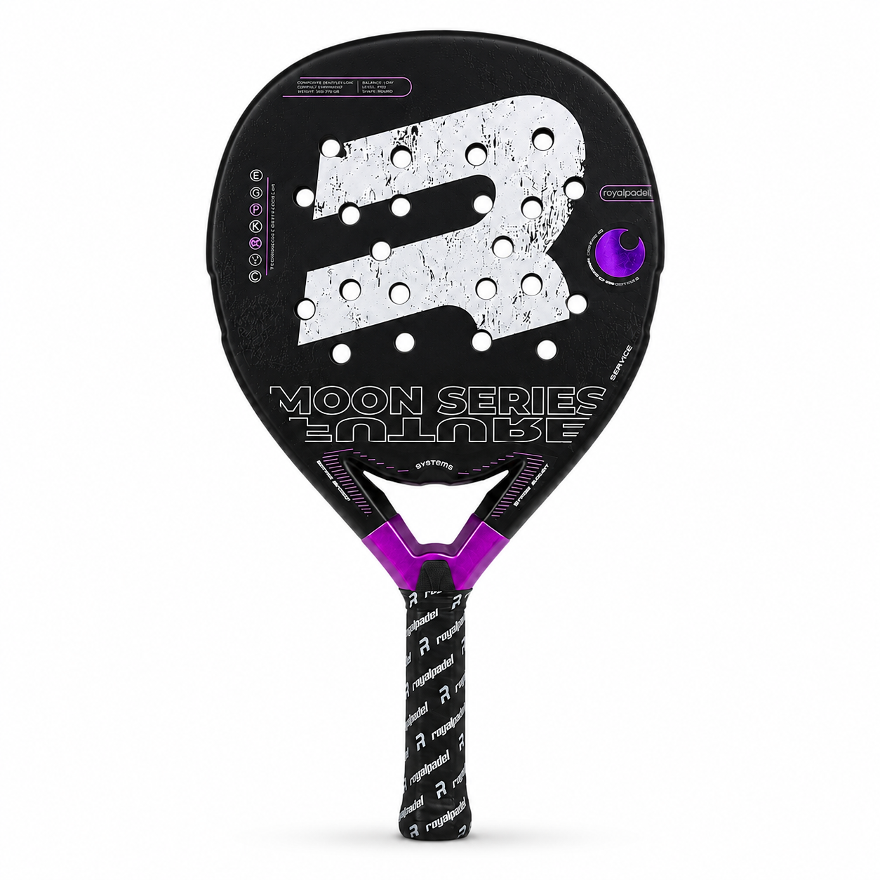 Royal Padel Future serie Moon Fibra Violet