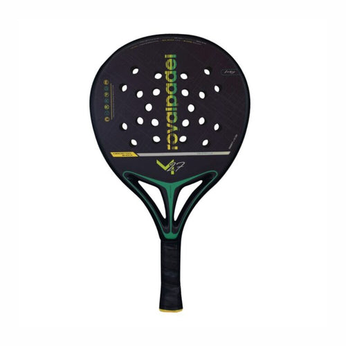 Pala de pádel Royal Padel M27 Fury, segunda vista con su puente y empuñadura