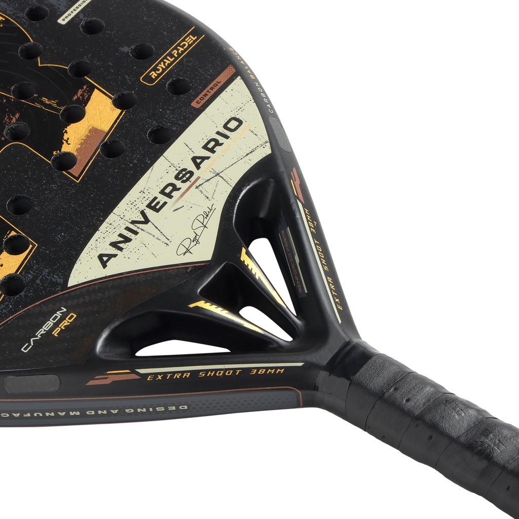 Royal Padel 36 Aniversario Poly 2026 - detalle del marco de carbono