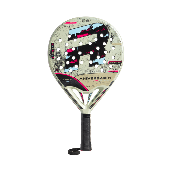 Royal Padel 36 Aniversario Light 2026 - cara frontal crema con rosa