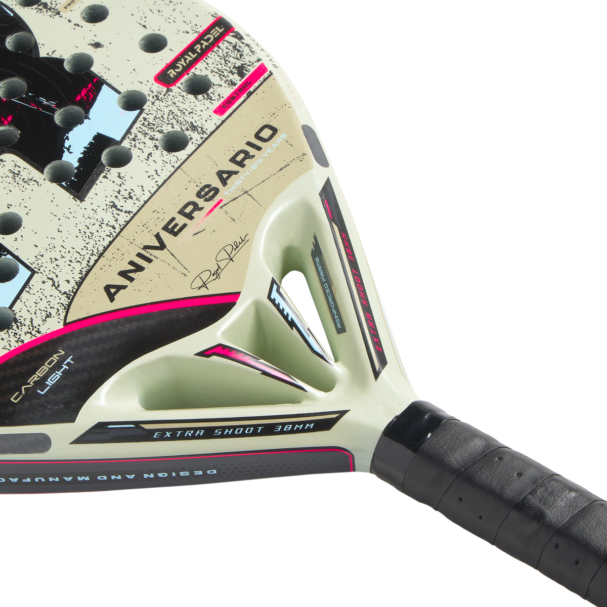 Royal Padel 36 Aniversario Light 2026 - detalle del marco